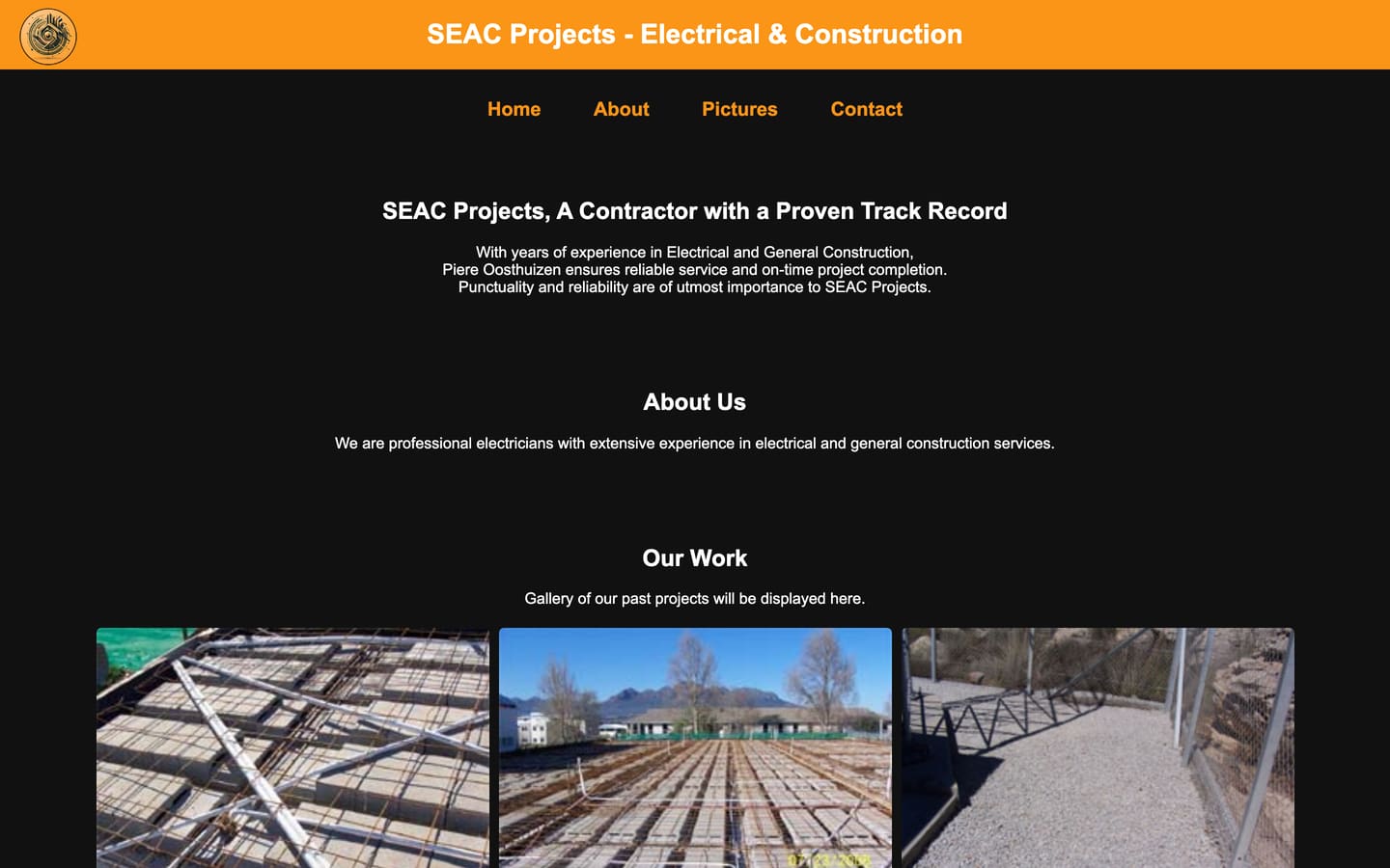 The SEAC Electricians homepage.